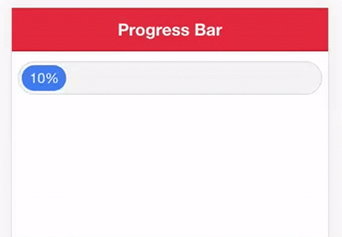 Ilustração animada de uma progress bar